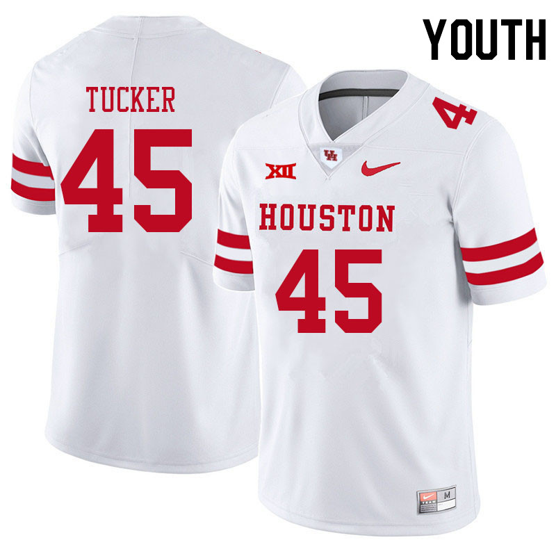 Youth #45 Nadame Tucker Houston Cougars College Big 12 Conference Football Jerseys Sale-White
